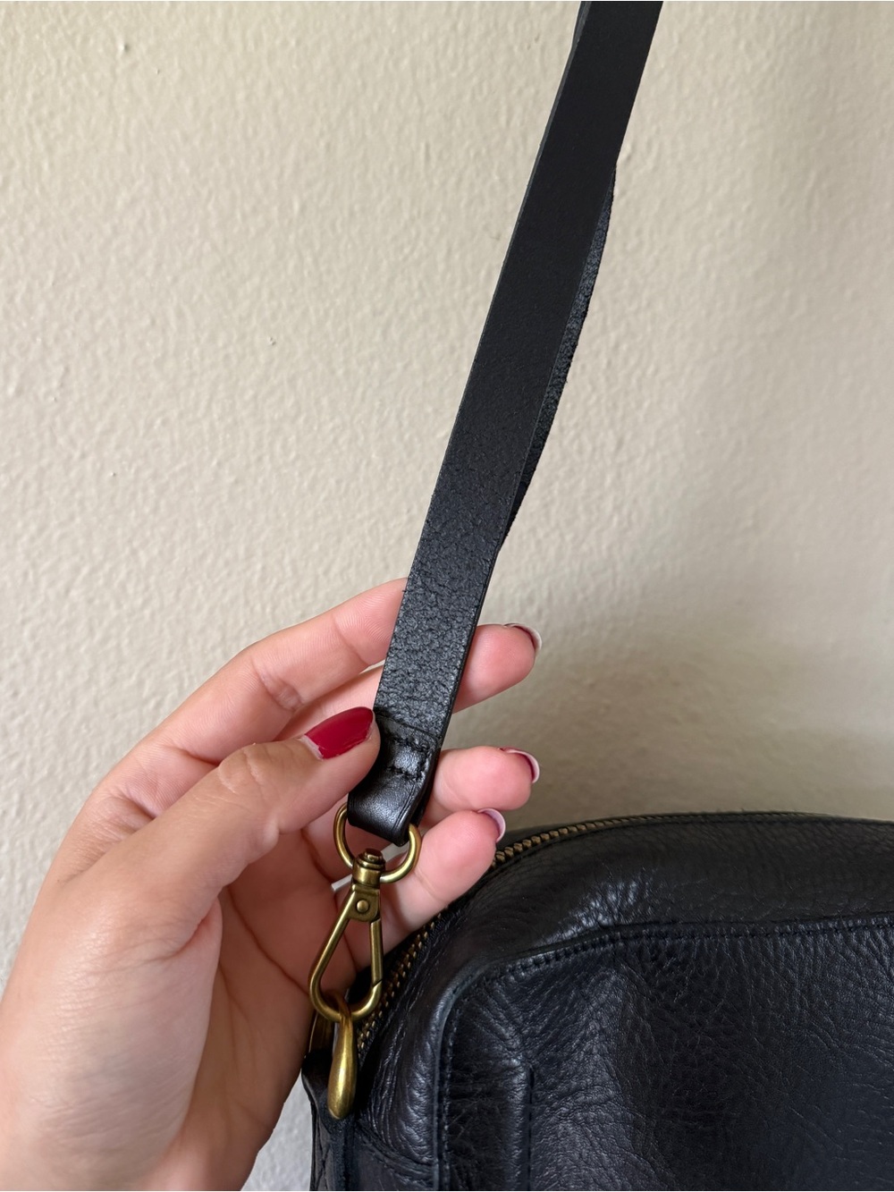 Madewell The Transport Camera Bag Black Genuine Leather Crossbody Lightweight - Picture 5 of 11